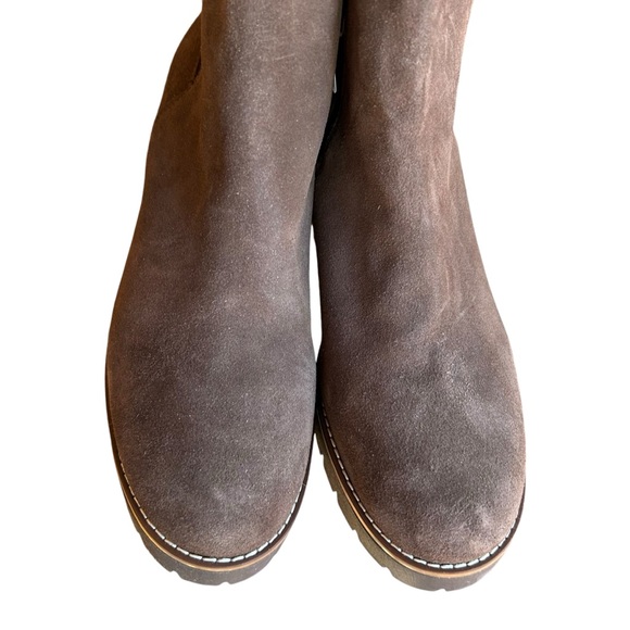 NEW Blondo Dakota Brown Suede Wedge Waterproof Booties - Picture 3 of 8